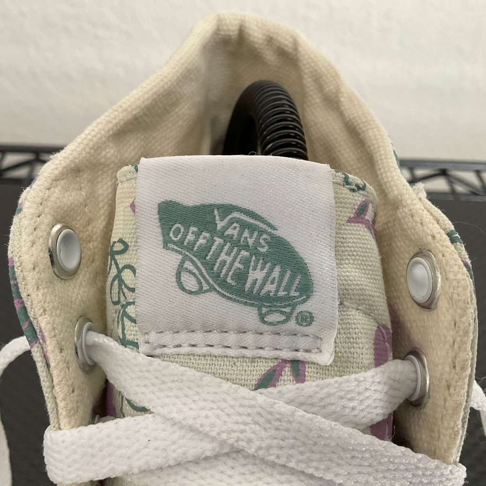 Vans Sk8-Hi Platform Floral Light Green Sneakers Womens 9 Mens 7.5 721356 - Picture 4 of 14